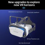 ⁦Azonee VR Headset Phone Within 4.7-7.2inch Display Screen Universal Virtual Reality Goggles Soft Comfortable Updated 3D Glasses Compatible for iPhone Android Wearable VR Set for Kids Adults⁩ - الصورة ⁦2⁩