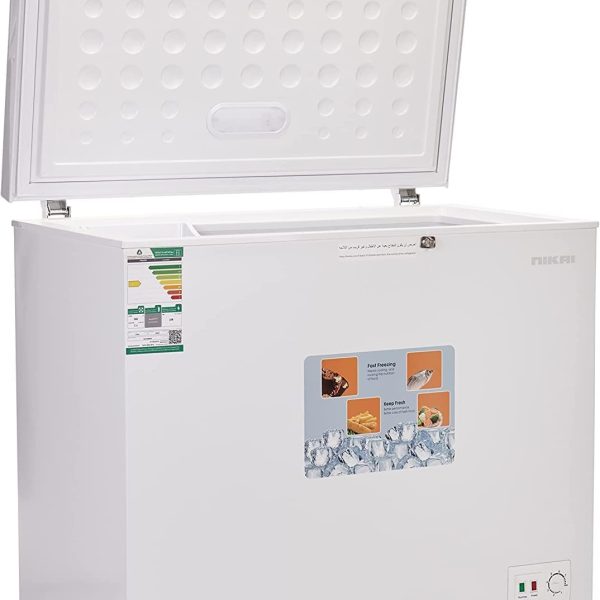 Nikai 199 Liter 7 Cubic Feet Chest Freezer with Adjustable Thermostat| Model No NCF275N23W with 2 Years Warranty