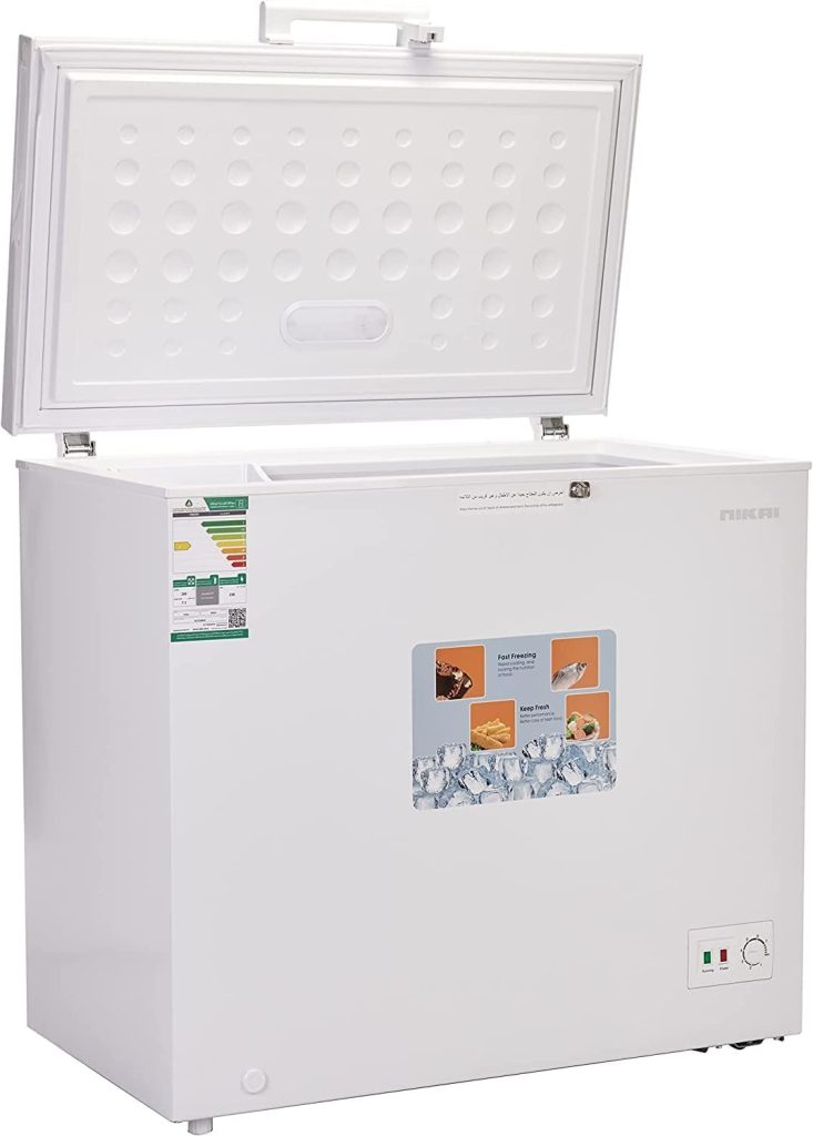 Nikai 199 Liter 7 Cubic Feet Chest Freezer with Adjustable Thermostat| Model No NCF275N23W with 2 Years Warranty