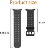 ⁦For Galaxy Watch 7 Ultra Bands,No Gap Silicone Band Compatible with Samsung Galaxy Watch Ultra 7 47mm Bands 2024 for Men Women⁩ - الصورة ⁦2⁩