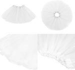 ⁦3Layered Tulle Tutu Skirt, Girl With Bow, Ballet Dress Up Kids Tutu Skirt⁩ - الصورة ⁦3⁩