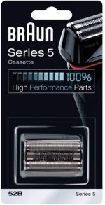 ⁦Braun Shaver Replacement Part 52B Black, Compatible with Series 5 Shavers, Stainless (New 5)⁩ - الصورة ⁦2⁩