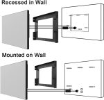 ⁦Soulaca 22 Inch Mirror TV, Smart TV for Bathroom, Digital/Analog Tuner, Mirror Panel, Magic Remote, Waterproof, Netflix, Integrated Speaker, Model 2024⁩ - الصورة ⁦7⁩