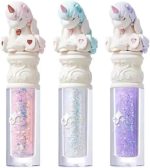 ⁦Cute Rumor Unicorn Series Glitter Liquid Eyeshadow - Shimmering Flash, Bright Pearlescent - 3.2g (U01)⁩ - الصورة ⁦5⁩