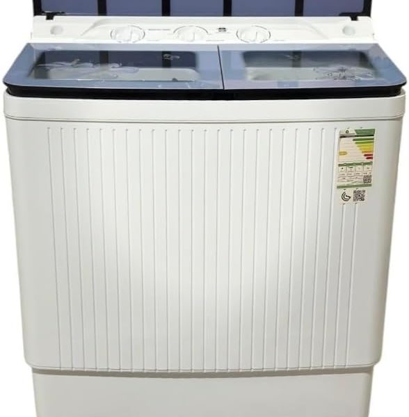 WDA Semi-Automatic Washing Machine, 10 kg Capacity, Twin Tub, Air Turbo, Low Noise Motor System