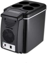 ⁦OIUQWWS Mini Car Fridge Cooler Warmer Compressor Fridge Travel Refrigerator Portable Electric Icebox Cooler Box Auto Freezer⁩ - الصورة ⁦3⁩