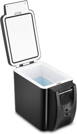 ⁦DDCVFREE Mini fridge Car Refrigerator Freezer Heater 6L Mini Car Freezer Cooler Warmer Portable Electric Fridge Icebox Travel Refrigerator⁩ - الصورة ⁦2⁩