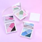 ⁦Azonee Matte Shimmer Eyeshadow Palette, 4-Color Pigmented & Blendable Eyeshadow for Bold & Glamorous Eye Makeup, Long-Lasting, Travel-Friendly, Ocean Blue, Glacier Blue⁩ - الصورة ⁦7⁩