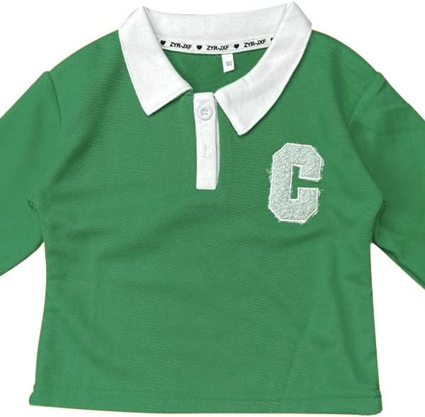 L&Wen Boys Long Sleeve Polo Shirt