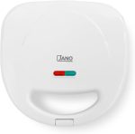 JANO ALSAIF 750W Electric Sandwich Maker With Grill Plate, Stainless Steel, Easy Clean With Non-Stick & Removable Plates, White, JN05302 2 Years warranty