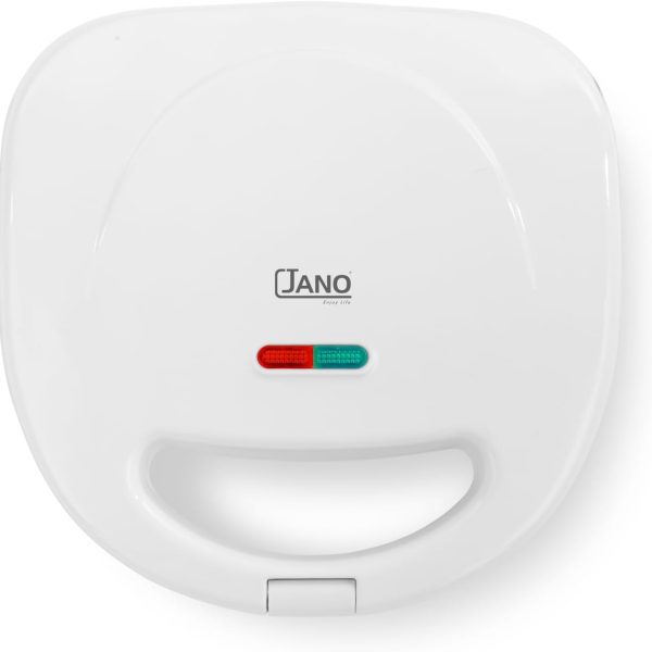 JANO ALSAIF 750W Electric Sandwich Maker With Grill Plate, Stainless Steel, Easy Clean With Non-Stick & Removable Plates, White, JN05302 2 Years warranty