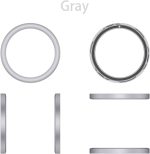 ⁦TEHAOUU Watch Bezel Ring for Nothing CMF Watch Pro 2 Circular Arc style Anti Scratch Anti Collision Stainless Steel Solid Color Modern Stylish Adhesive Cover Watch Accessories Replacement Hard Shell⁩ - الصورة ⁦4⁩