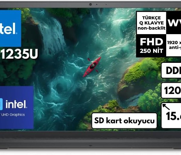 Dell Inspiron 3520 i5-1235U 16GB 512GB SSD 15.6 Intel® UHD Graphics 120Hz FHD Windows 11 Home I352010030U BT128