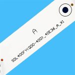 ⁦XSGZFC New 3PCS/lot 768mm 10LEDs 3V For 40" TV For To/shi.ba DL4077 Seml DL4077i SDL400FY(QD0-400) 40E36_A_x1 B_x2 SDL400FY⁩ - الصورة ⁦2⁩