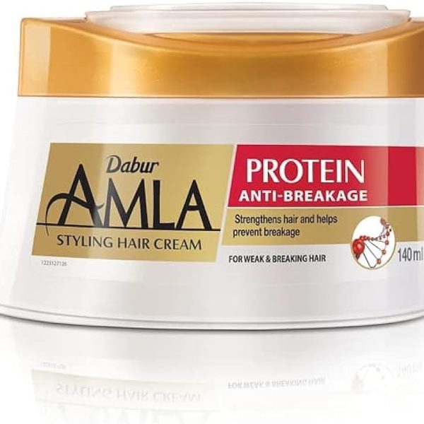 Dabur Amla Protein Hair Cream 140Ml | Protects, Strengthens Hair & Prevent Breakage | For Weak and Breaking Hair