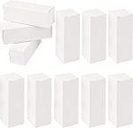 AUEAR, 50 Pack White Kraft Paper Lipstick Boxes Empty Lip Gross Box 3.35'x1.1'x1.1' Rectangle Lip Balm Boxes Perfume Essence Oil Packaging Cases for DIY Lip Gloss Gift Packing