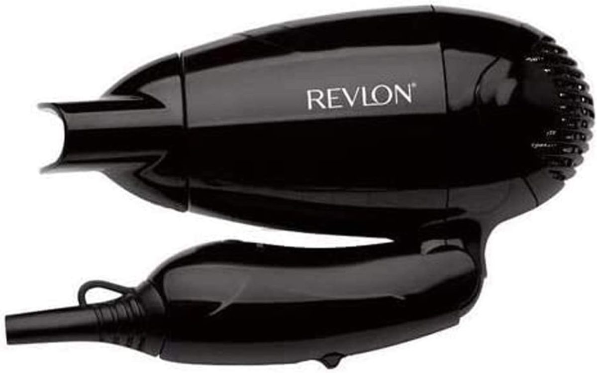 ⁦Revlon Folding Travel Hair Dryer, 1200W, Black, RVDR5305ARB1⁩ - الصورة ⁦2⁩