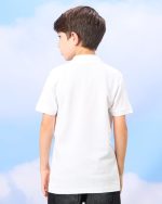 ⁦REDTAG Boys White Polo Shirt Set (Pack Of 2)⁩ - الصورة ⁦2⁩