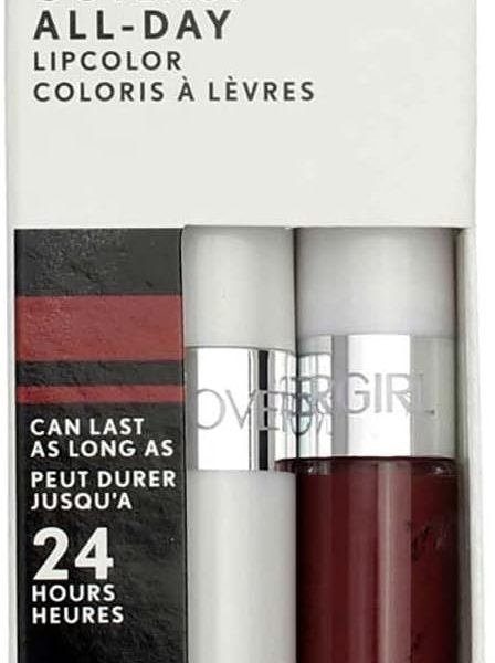 Covergirl Outlast All-Day Lip Color with Topcoat, Brazen Raisin, 2 Count (Pack of 1)