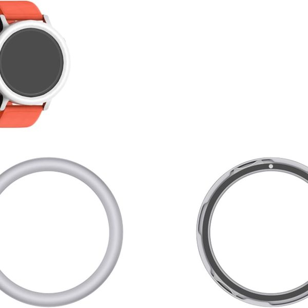 TEHAOUU Watch Bezel Ring for Nothing CMF Watch Pro 2 Circular Arc style Anti Scratch Anti Collision Stainless Steel Solid Color Modern Stylish Adhesive Cover Watch Accessories Replacement Hard Shell