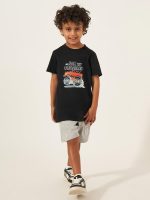 ⁦Styli Boys Graphic Print Short Sleeve T-Shirt⁩ - الصورة ⁦3⁩