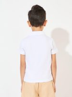 ⁦Styli Boys Minimal Print Polo T-Shirt⁩ - الصورة ⁦5⁩
