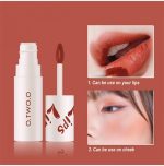 ⁦O.TWO.O Velvet Matte Lip & Cheek Mud Cheerio 08⁩ - الصورة ⁦2⁩