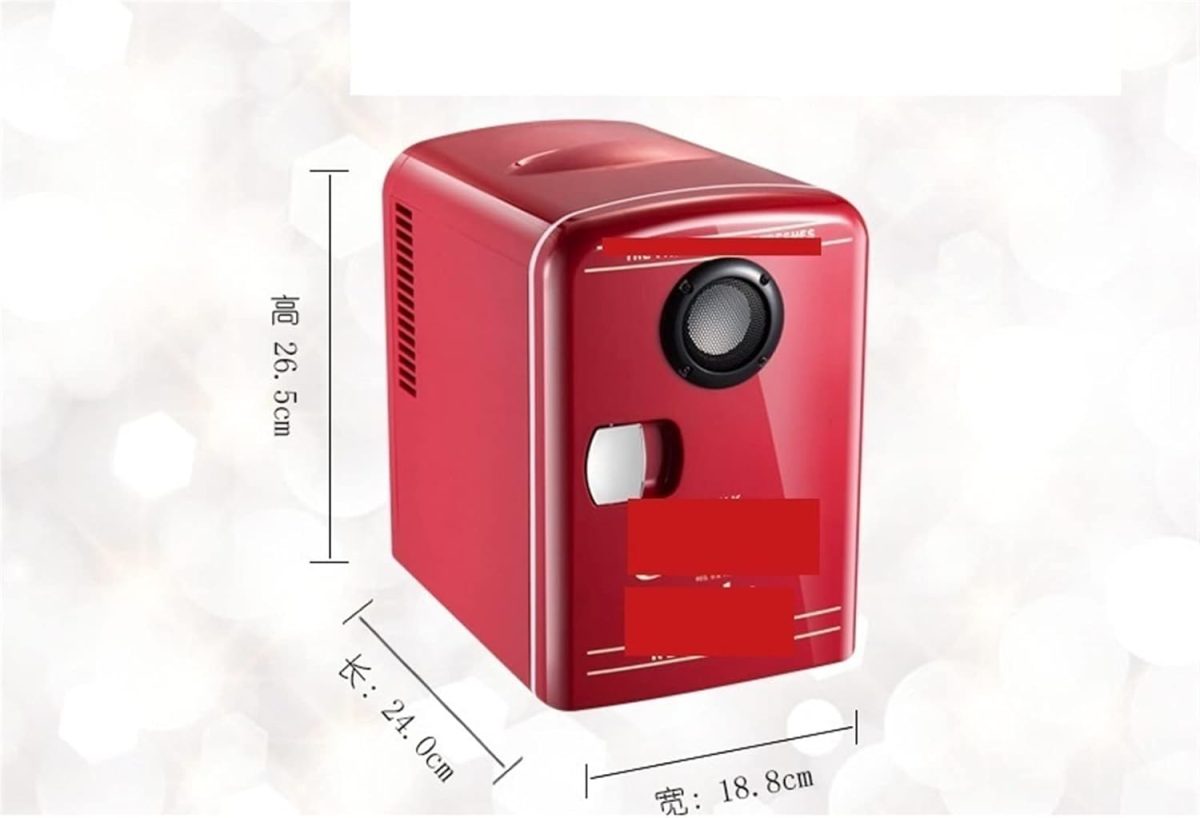 ⁦QBNZAXC Mini fridge Mini Small Refrigerator Refrigerator Student Dormitory Small Home Cosmetics Refrigeration Portable⁩ - الصورة ⁦2⁩