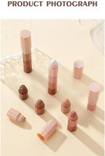 ⁦4 in 1 Waterproof Smudge-Free High-gloss Silkworm Bare-Faced Makeup Eyeshadow Pencil Four-Section Pearlescent Eyeshadow Set Glitter Eyeliner Makeup⁩ - الصورة ⁦7⁩