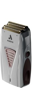 ⁦Andis TS-1 17235 Pro Foil Lithium Titanium Foil Shaver, Cord/Cordless, Smooth Shaving Cordless Shaver with Charger, Gray⁩ - الصورة ⁦4⁩