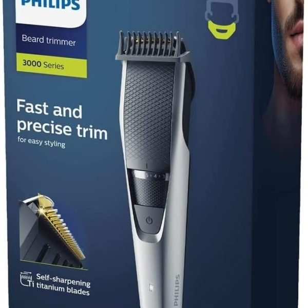 Philips Beard Tri mmer Series 3000 with Lift & Trim PRO system (Model BT3206/13),White/Black, Packaging may vary