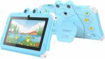 Oteeto TAB 6 Kids Tablet, 7-Inch IPS LCD Display, 4GB RAM + 128GB ROM, Android 13, Dual Camera, Black (Blue)