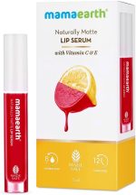 ⁦MAMAEARTH Naturally Matte Lip Serum - Matte Liquid Lipstick with Vitamin C & E for Upto 12 Hour Long Stay - 07 Beet it Red (Red) - 3ml⁩ - الصورة ⁦2⁩