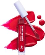 MAMAEARTH Naturally Matte Lip Serum - Matte Liquid Lipstick with Vitamin C & E for Upto 12 Hour Long Stay - 07 Beet it Red (Red) - 3ml