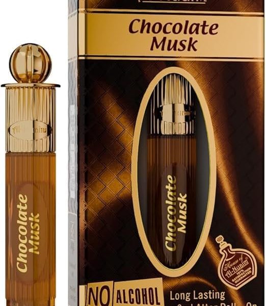 Al-Nuaim Chocolate Musk Alcohol Free Attar Roll On for Men & Women - 6ml | Exquisite & Long Lasting Fragrance