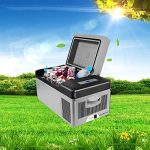 ⁦QBNZAXC Mini fridge Car Refrigerator 20L Multi-Function Fridge Protable Refrigerator Freezer Cooler Grey low energy⁩ - الصورة ⁦4⁩