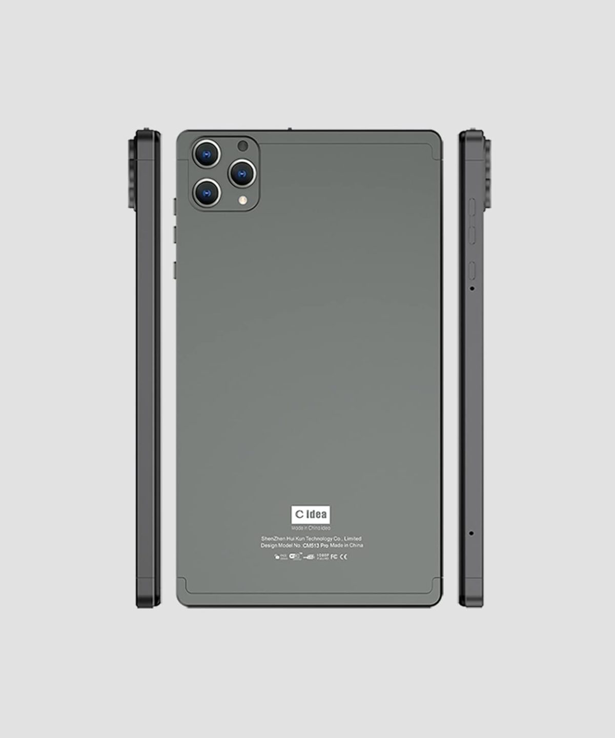 ⁦C Idea 7"Inch Smart Tablet CM513 Pro - 5G Android Tab With 128GB Rom+4GB Ram,Quad-Core,Wifi - 5G/LTE Kids Tablet Pc With Smart Cover (Silver)⁩ - الصورة ⁦3⁩