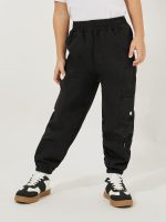 ⁦Styli Boys 2111372201 Plain Elastic Waistband Cargo Pants⁩ - الصورة ⁦2⁩