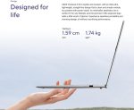 ⁦ASUS Vivobook S16" 2.5K +144Hz S3607QA-PL018W, Qualcomm Snapdragon X1 Up to 45TOPS,16GB RAM DDR5,1TB M.2 NVMe PCIe, FHD CAM, AR-EN Backlit Keyboard,TYPE-C, 65W Adapter, WIN 11, Aluminum Gray⁩ - الصورة ⁦7⁩