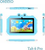 ⁦Oteeto TAB 6 Kids Tablet, 7-Inch IPS LCD Display, 4GB RAM + 128GB ROM, Android 13, Dual Camera, Black (Blue)⁩ - الصورة ⁦4⁩