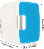 ⁦DDCVFREE Mini fridge ثلاجة سيارة 4L ثلاجة محمولة ثلاجة صغيرة بارد مستحضرات التجميل الأطعمة للسيارة للسيارة(White)⁩ - الصورة ⁦4⁩
