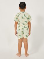 ⁦Styli Boys Graphic Print Round Neck T-Shirt And Shorts Pyjama Set⁩ - الصورة ⁦5⁩
