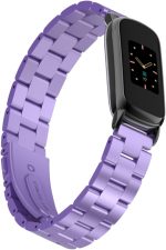 ⁦Gheper Metal Watchband Compatible with Fitbit inspire 3 Stainless Steel Wrist Strap Bracelet Replacement for inspire3 Smartwatch Accessory for Women Men⁩ - الصورة ⁦2⁩