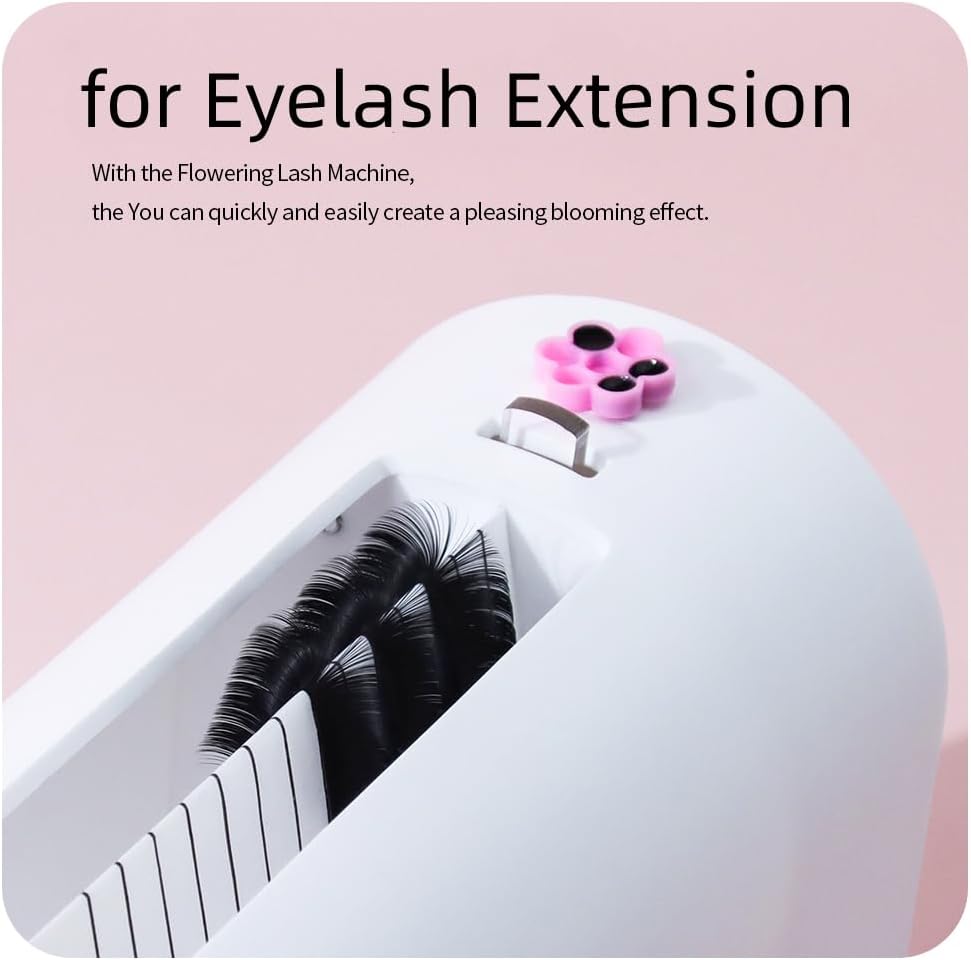 ANNAFRIS Eyelash Fan Machine Eyelash Blossom Lash Fan Maker (White)