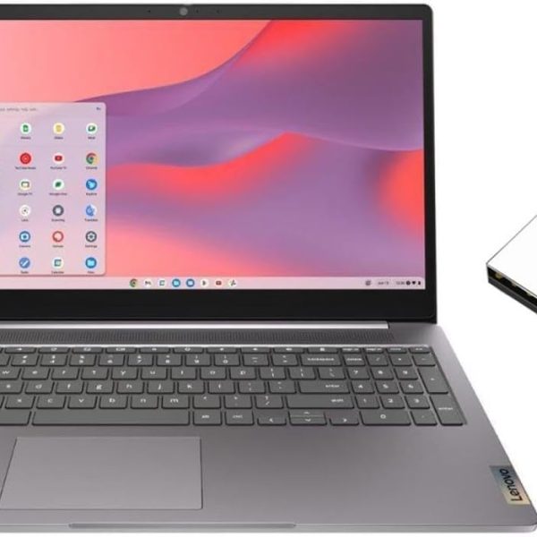 Lenovo IdeaPad 3i Chromebook 15.6” FHD 1920 x 1080 Display | Intel Celeron N4500 1.1GHz | Intel UHD Graphics | Camera |Grey | 4GB RAM | 64GB SSD | Chrome OS | Bundle with 64GB USB Flash Drive