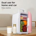 ⁦Car Refrigerator 4L Household Cold and Warm Dual Use for Cosmetic Skin Care Products Heating Food Preservation⁩ - الصورة ⁦7⁩