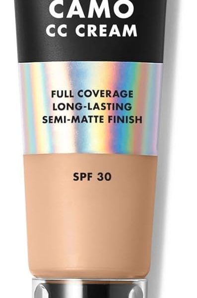 e.l.f. Camo CC Cream, Color Correcting Full Coverage Foundation with SPF 30, Light 210 N, 1.05 Oz