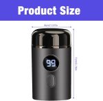 ⁦Mineup Portable Electric Mini Shaver, 2-in-1 Sopami Mini Shaver, Portable Washable Wet and Dry Razor, USB Travel Shaver, Waterproof Wireless Capsule Shaver for Home and Travel⁩ - الصورة ⁦2⁩