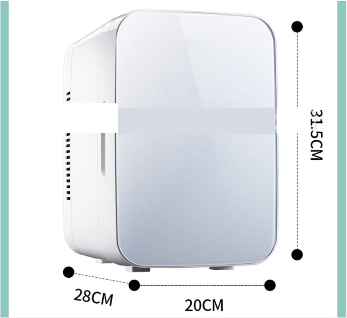 ⁦QBNZAXC Mini fridge Refrigerators For Home Kitchen Picnic Camping Mini Refrigerator 6L Portable Electric Fridge Silent Cooler Warmer Compact⁩ - الصورة ⁦2⁩