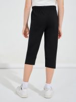 ⁦Styli Girls Basic Capri Length Leggings⁩ - الصورة ⁦5⁩